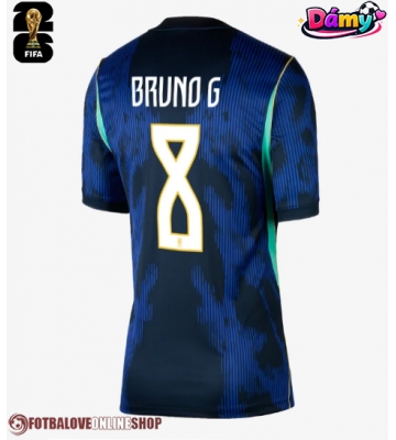 Brazílie Bruno Guimaraes #8 Venkovní Dres pro Dámy MS 2026 Krátkým Rukávem